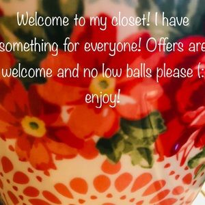 Welcome to my closet!